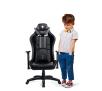 Fotel Diablo Chairs X-Ray Kids Size Dla dzieci do 110kg Skóra ECO Czarno-szary