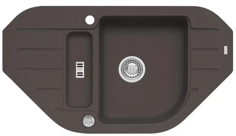 Zlewozmywak Alveus Niagara 60 4126003 Granitowy Czekoladowy