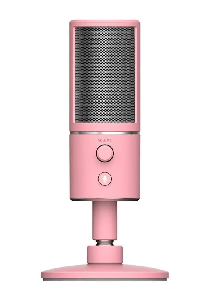 Mikrofon Razer Seiren X Quartz Pink Przewodowy Pojemnościowy Różowy