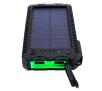 Powerbank solarny PowerNeed S12000G 12000mAh Czarno-zielony