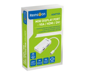 Adapter Reinston EDV009 mini DisplayPort na HDMI, VGA, DVI