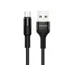 Kabel USAMS pleciony U5 2A micro USB US-SJ224 Czarny