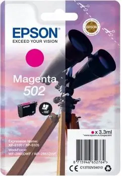 Tusz Epson 502 C13T02V34010 Purpurowy 3,3 ml