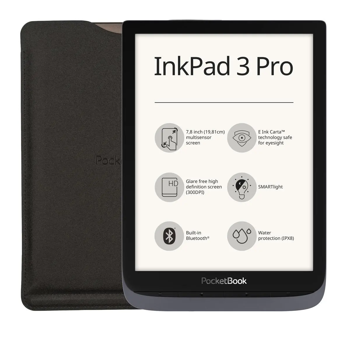 Czytnik E-booków Pocketbook InkPad 3 Pro 7,8" 16GB WiFi Szary Etui