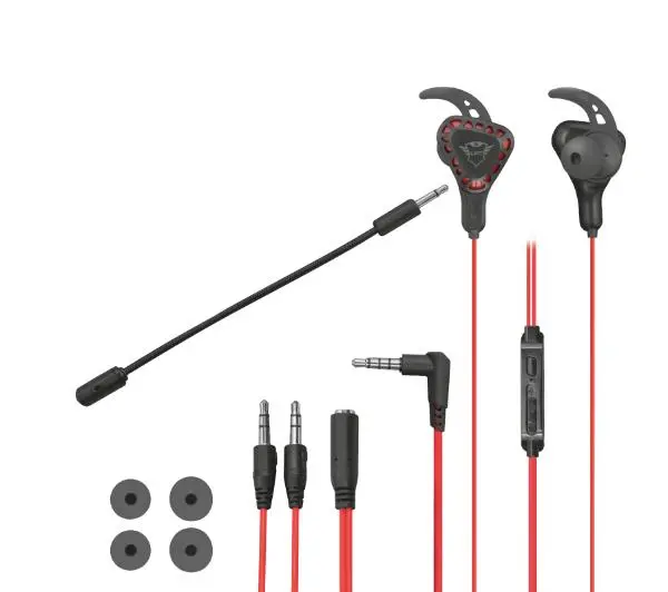 Trust GXT 408 Cobra Douszne Czarno-czerwony
