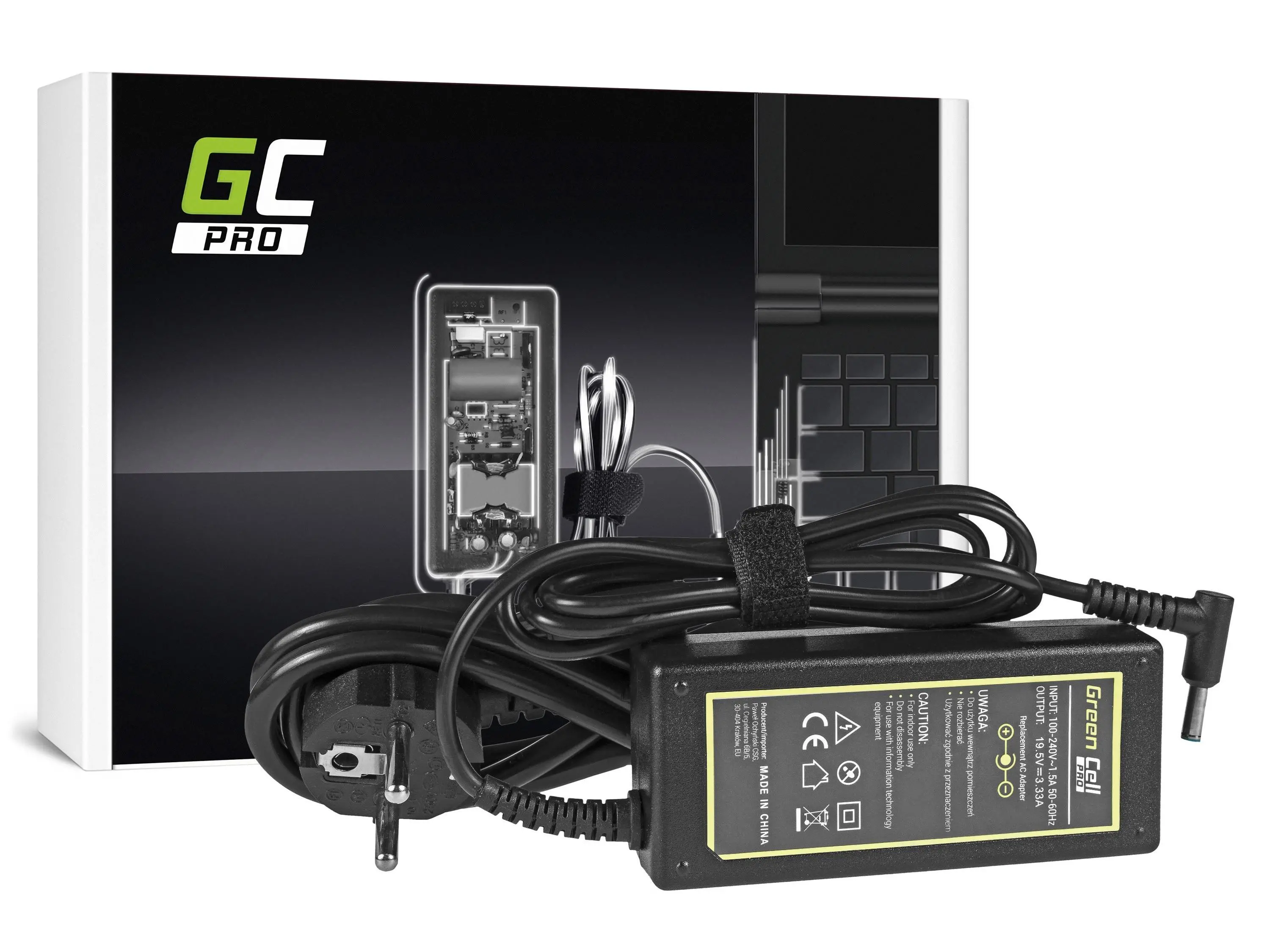 Zasilacz do laptopa Green Cell Pro AD49P HP 65W