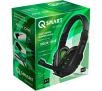 Słuchawki przewodowe z mikrofonem Q-SMART QSHXB001 Nauszne Czarno-zielony
