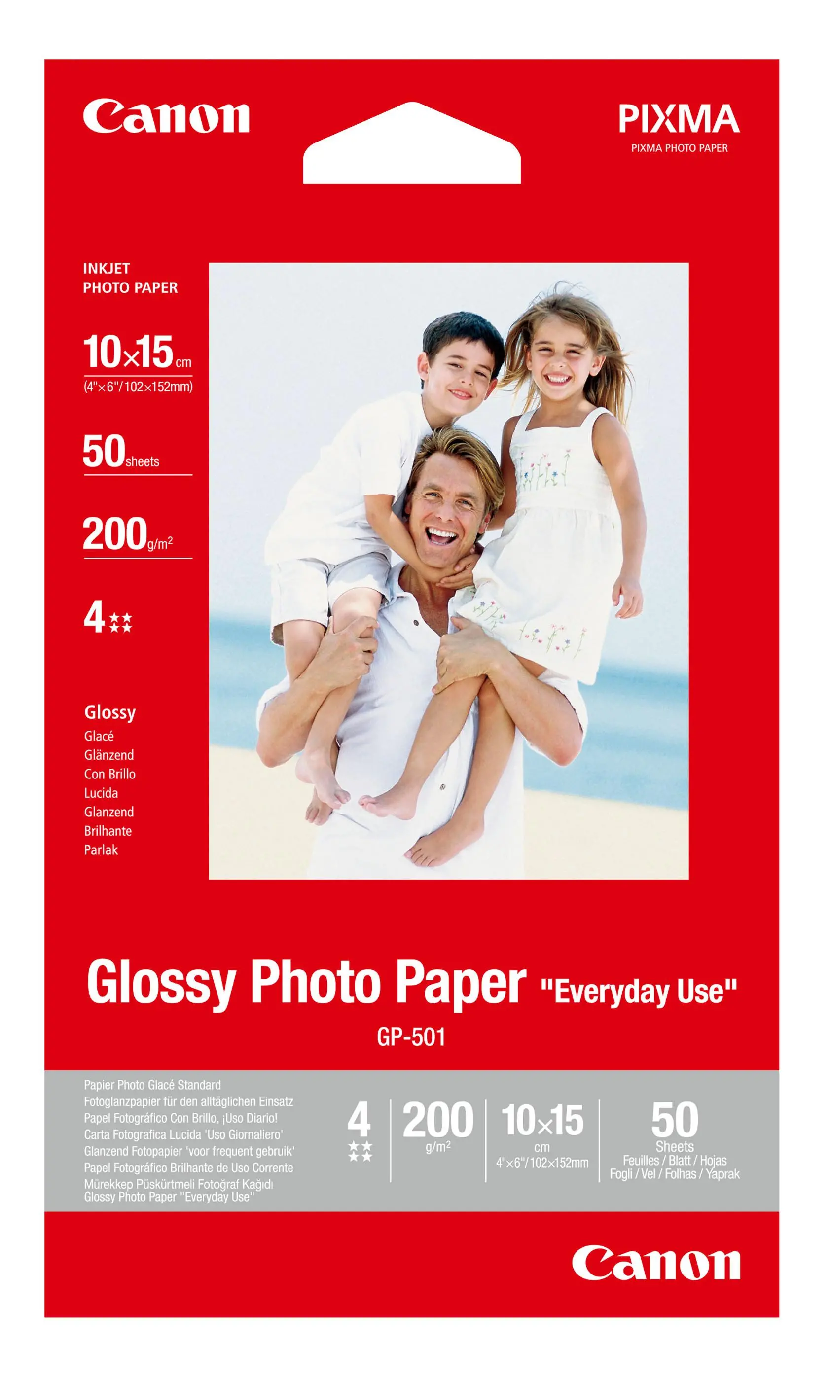 Papier fotograficzny Canon GP-501 4x6" 10x15 50 Arkuszy