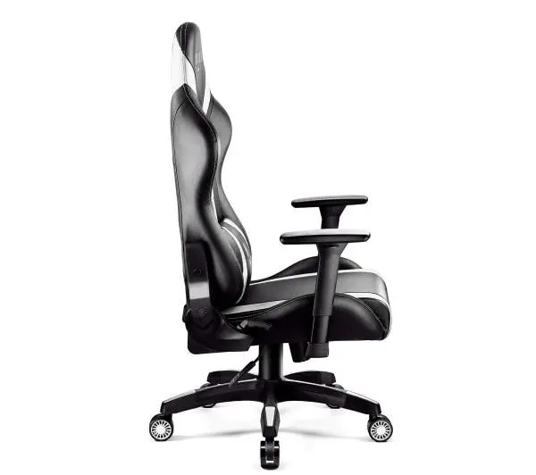 Diablo Chairs X-Horn 2.0 King Size Gamingowy do 180kg Skóra ECO Czarno-biały - Kup na Raty - RRSO 0%