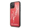 Etui Karl Lagerfeld Glitter Karl Signature KLHCN58DLKSRE do iPhone 11 Pro Czerwony
