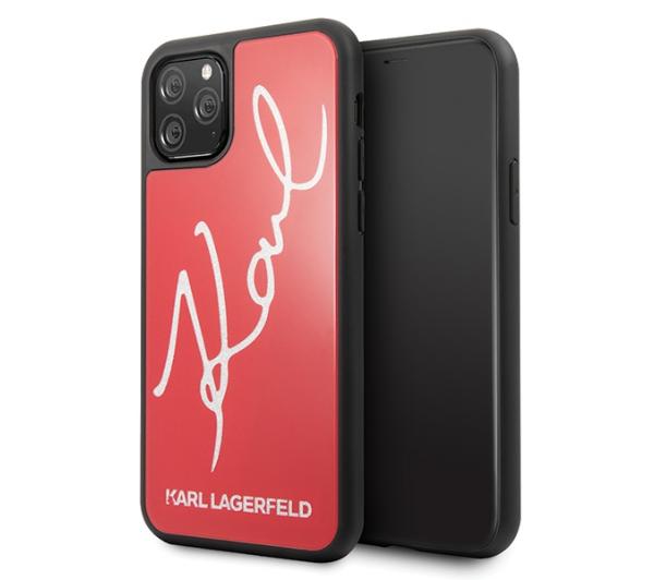 Karl Lagerfeld Glitter Karl Signature KLHCN58DLKSRE do iPhone 11 Pro (czerwony)-Zdjęcie-0