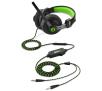 Słuchawki przewodowe z mikrofonem Sharkoon RUSH ER2 - zielony