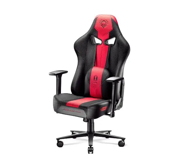 Diablo Chairs X-Player 2.0 Normal Size Gamingowy do 150kg Skóra ECO Tkanina Karmazynowo-antracytowy - Kup na Raty - RRSO 0%