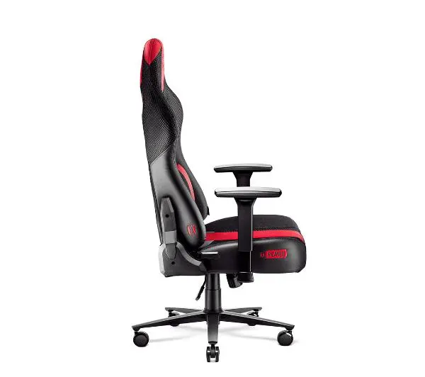 Diablo Chairs X-Player 2.0 Normal Size Gamingowy do 150kg Skóra ECO Tkanina Karmazynowo-antracytowy - Kup na Raty - RRSO 0%