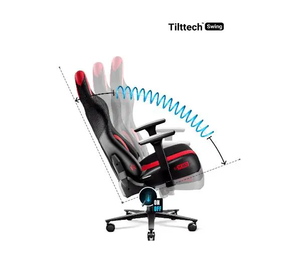 Diablo Chairs X-Player 2.0 Normal Size Gamingowy do 150kg Skóra ECO Tkanina Karmazynowo-antracytowy - Kup na Raty - RRSO 0%