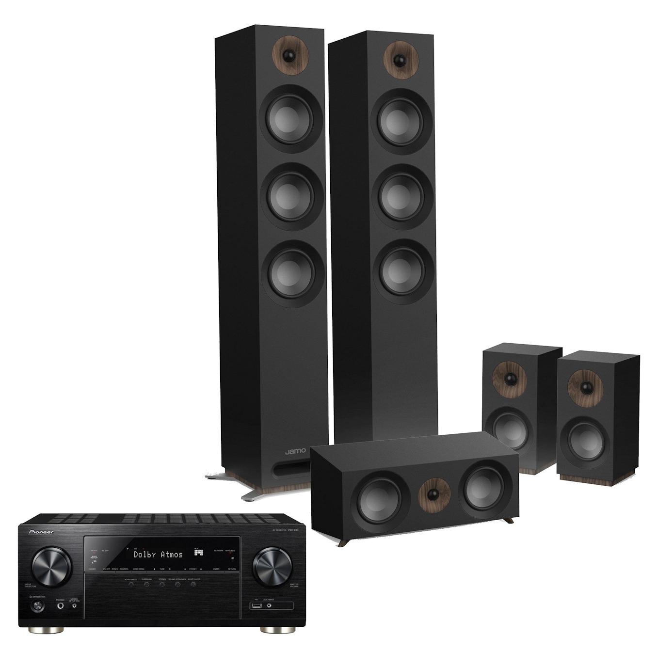 Zestaw kina Pioneer VSX-933B, Jamo S 809 HCS (czarny)