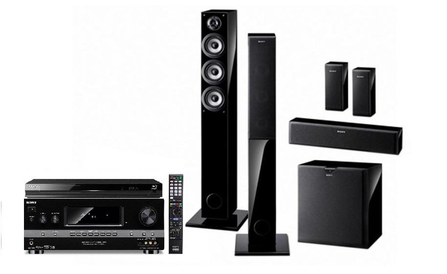Zestaw kina Sony BDP-S470B, STR-DH810, SA-CRW55/SS-F55H