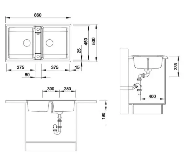 Blanco ZIA 9 516686 Granitowy Antracyt - DRUGI -30%, ALBO 4-TY -80% - Kup na Raty - RRSO 0%