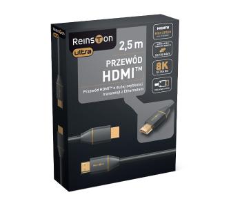 Kabel HDMI Reinston Ultra EK029 8K 2,5m Czarny