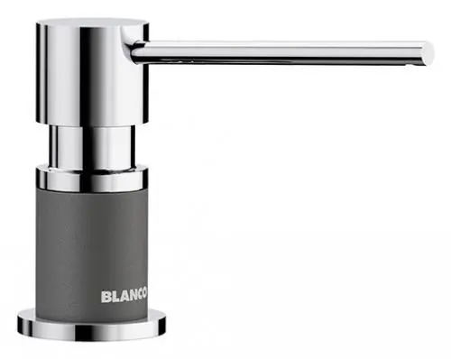 Dozownik do mydła Blanco LATO Chrom/Szary