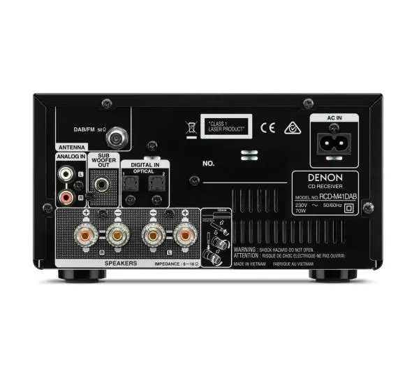 Denon RCD-M41DAB 2.1-kanałowy Bluetooth Srebrny - Kup na Raty - RRSO 0%