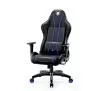 Fotel Diablo Chairs X-One 2.0 Normal Size Gamingowy do 136kg Skóra ECO Tkanina Czarno-niebieski