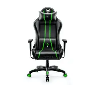 Fotel Diablo Chairs X-One 2.0 Normal Size Gamingowy do 136kg Skóra ECO Tkanina Czarno-zielony