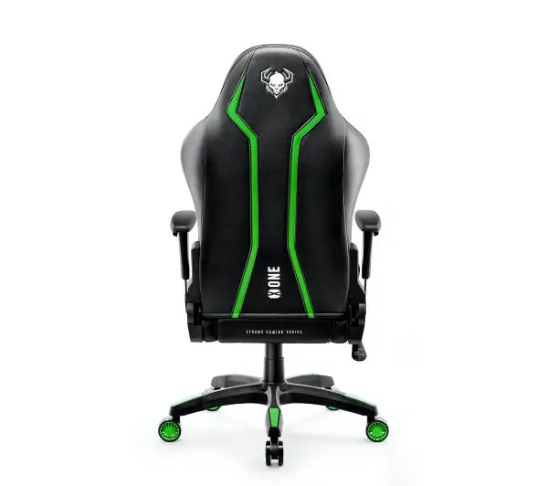 Diablo Chairs X-One 2.0 Normal Size Gamingowy do 136kg Skóra ECO Tkanina Czarno-zielony - Kup na Raty - RRSO 0%
