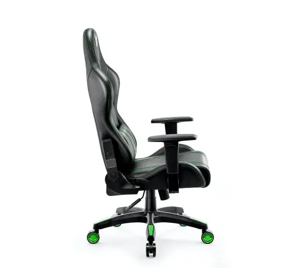 Diablo Chairs X-One 2.0 Normal Size Gamingowy do 136kg Skóra ECO Tkanina Czarno-zielony - Kup na Raty - RRSO 0%