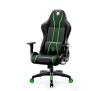 Fotel Diablo Chairs X-One 2.0 Normal Size Gamingowy do 136kg Skóra ECO Tkanina Czarno-zielony