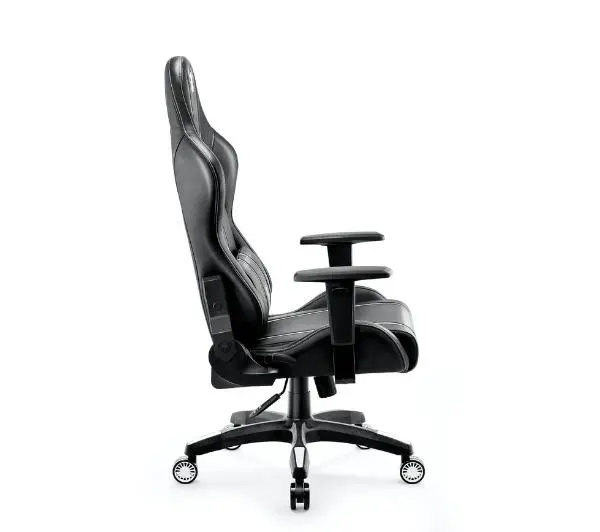 Diablo Chairs X-One 2.0 Normal Size Gamingowy do 136kg Skóra ECO Tkanina Czarno-biały - Kup na Raty - RRSO 0%