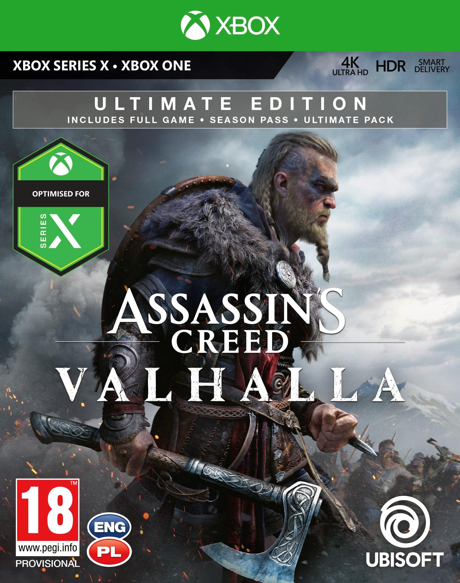 Assassin’s Creed Valhalla - Edycja Ultimate - Gra na Xbox One (Kompatybilna z Xbox Series X)
