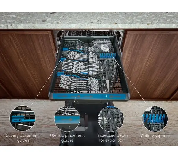 Electrolux 600 SatelliteClean EEM64320L 44,6cm Automatyczne otwieranie drzwi Szuflada na sztućce - Kup na Raty - RRSO 0%