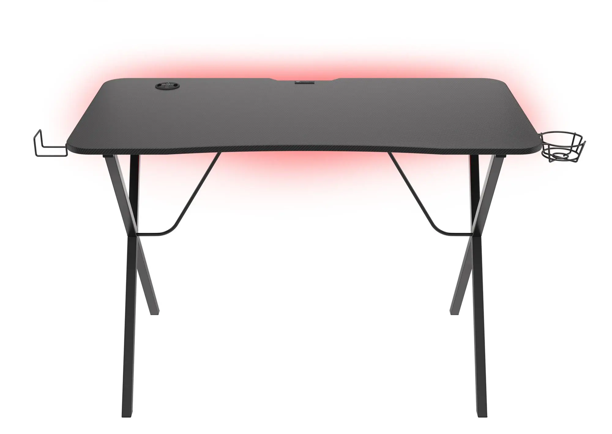 Biurko Genesis Holm 200 RGB 113cm Czarny