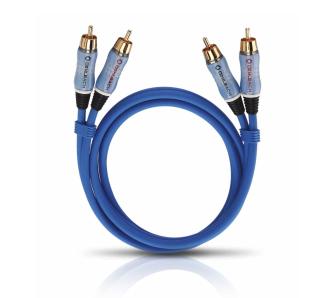 Kabel  audio Oehlbach 2701 1m Niebieski