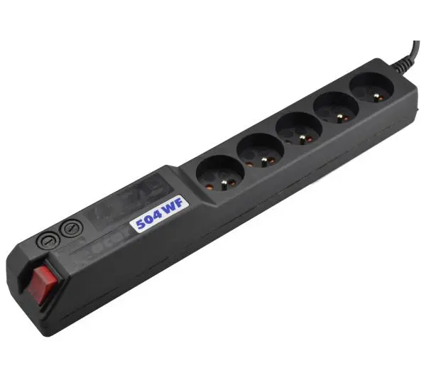 Acar 504 WF 5 gniazd 5m Czarny