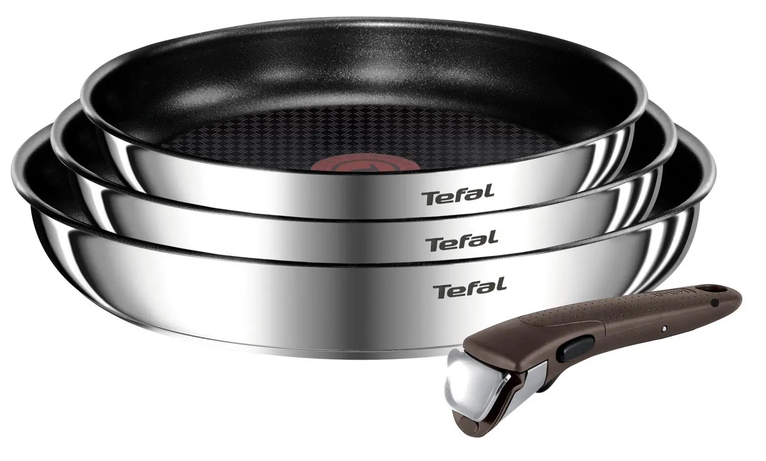 Zestaw patelni Tefal Ingenio Emotion + L9484S55 Indukcja Tytanowa 22cm, 24cm, 28cm