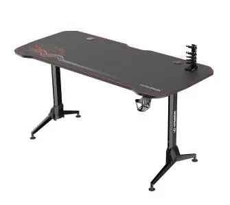 Biurko Ultradesk GRAND 160cm Regulacja wysokości Czarno-czerwony