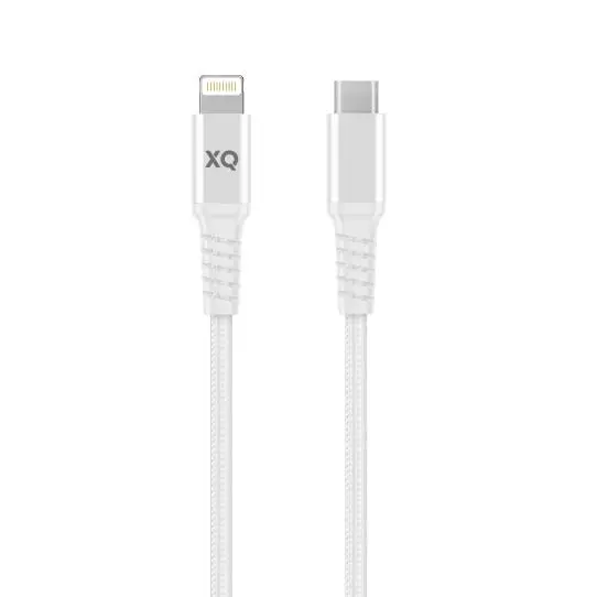 Kabel Xqisit Extra Strong Lightning do USB-C 2m Biały