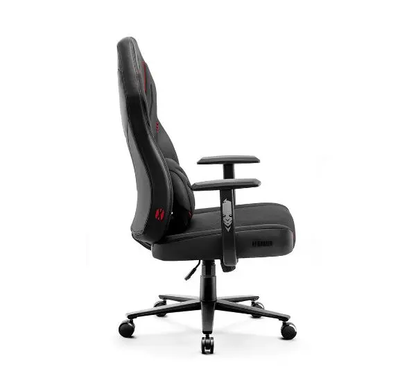 Diablo Chairs X-Gamer 2.0 Normal Size Gamingowy do 150kg Skóra ECO Tkanina Dark obsidian - Kup na Raty - RRSO 0%