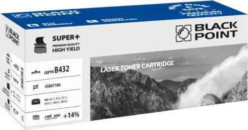 Toner Black Point LBPPOB432 (zamiennik 45807106) Czarny