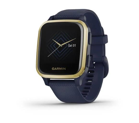 Smartwatch Garmin Venu Sq Music (granatowo-złoty)