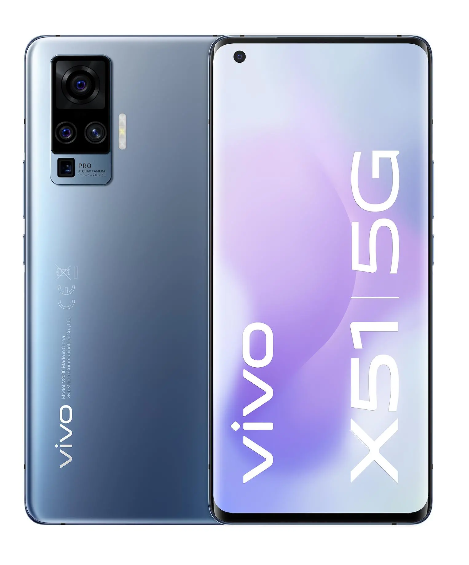 Smartfon vivo X51 5G - 6,56" - 48 Mpix - szary