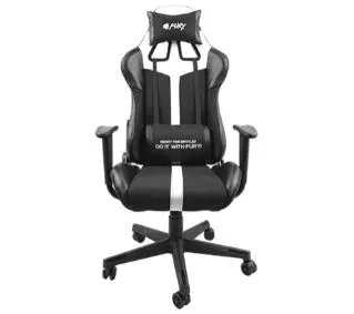 Fury Avenger XL Gamingowy do 150kg Skóra ECO Czarno-biały - Kup na Raty - RRSO 0%