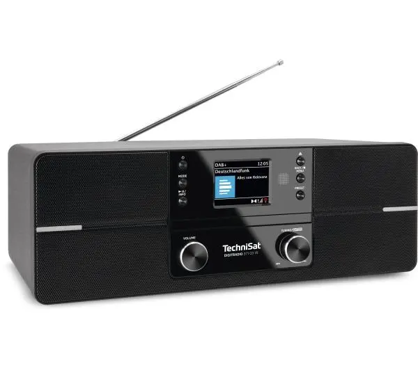 TechniSat DigitRadio 370 CD IR Radio FM DAB+ Internetowe Bluetooth Czarny - Kup na Raty - RRSO 0%