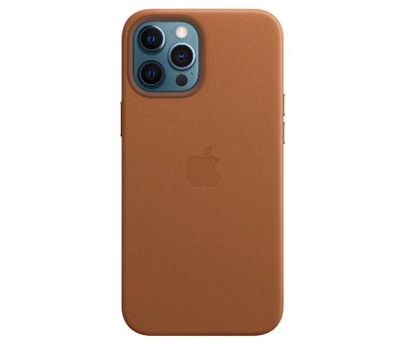 etui dedykowane Apple Leather Case MagSafe iPhone 12 Pro Max MHKL3ZM/A (naturalny brąz)