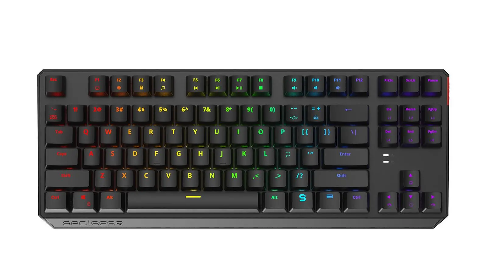 Klawiatura mechaniczna SPC Gear GK630K Tournament Kailh Red RGB Czarny