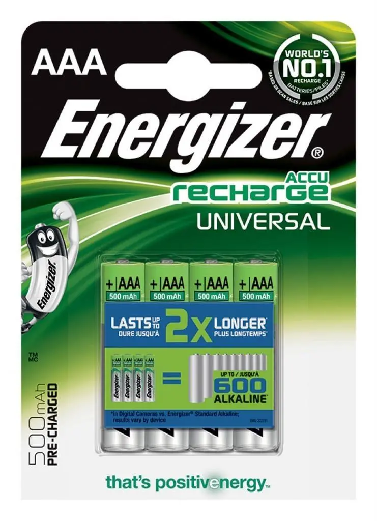 Akumulatorki Energizer Universal AAA 500mAh 4szt.
