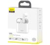 Słuchawki bezprzewodowe Baseus Encok W09 - dokanałowe - Bluetooth 5.0 - biały