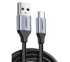 Kabel UGREEN Niklowany USB-C QC3,0 0,5m z aluminiową wtyczką Czarny